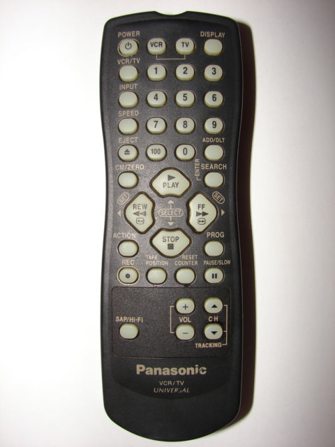 universal remote control for vcr