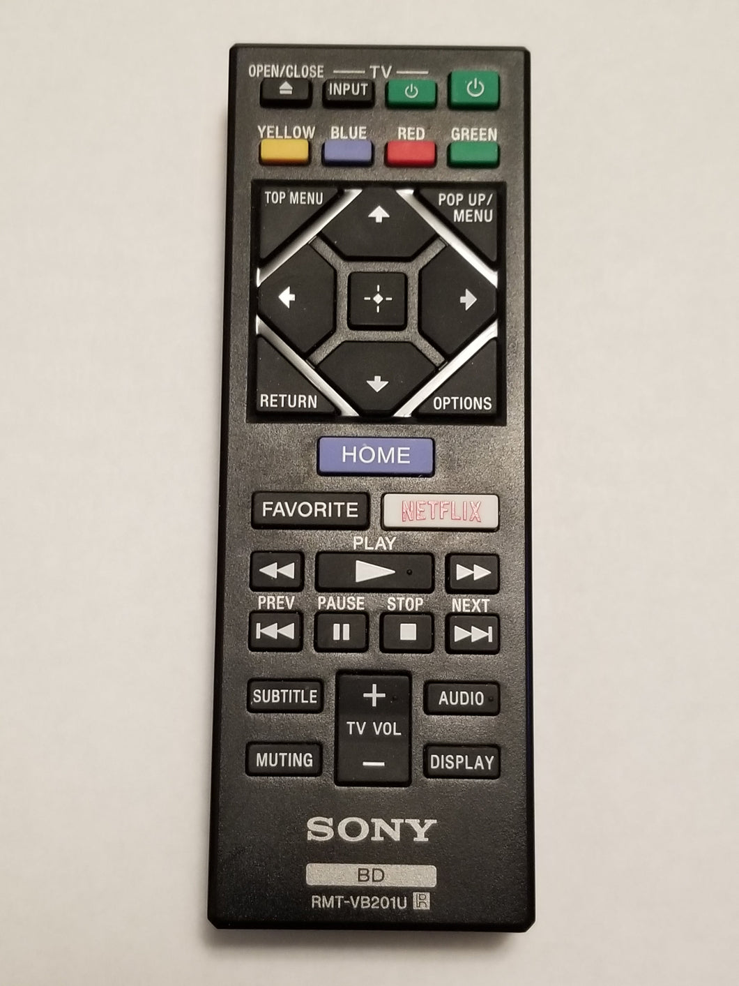 RMT-VB201U Sony Bluray Player DVD Remote Control for Sony BDP-S3700