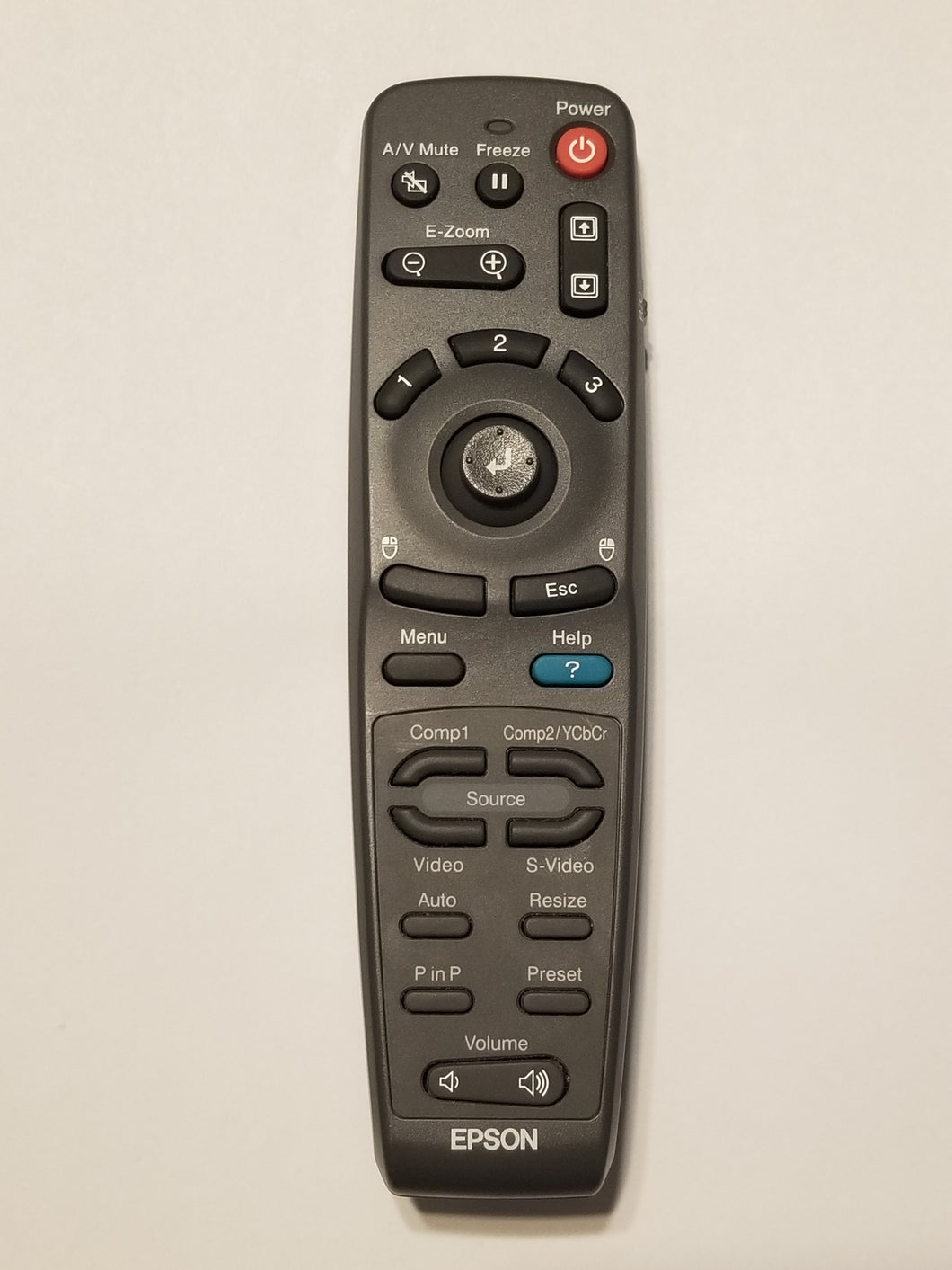6006170 Epson Video Projector Remote Control front view