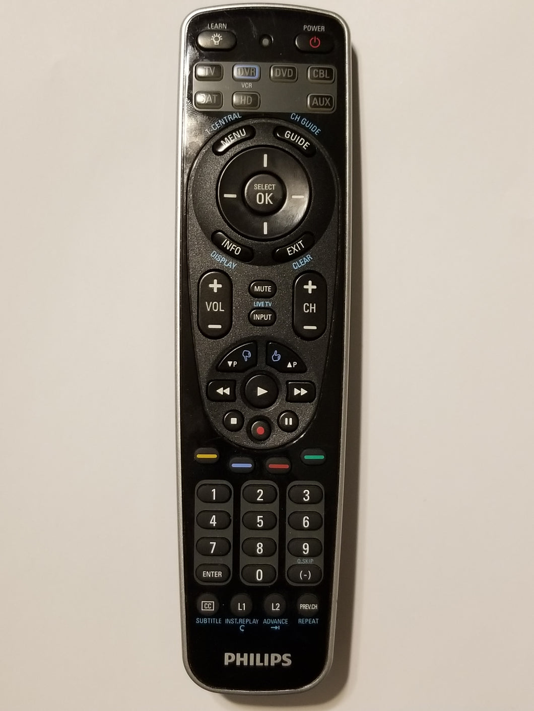 SRP5107/27 UP 3139 238 2161 Philips TV DVD DVR Satellite Cable  Remote Control