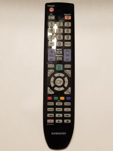 BN59-00852A Samsung Flatscreen TV Remote Control SN 09.08.28 front view