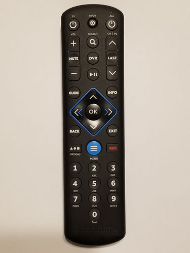 Spectrum SR-002-R Cable TV DVR Remote Control front view