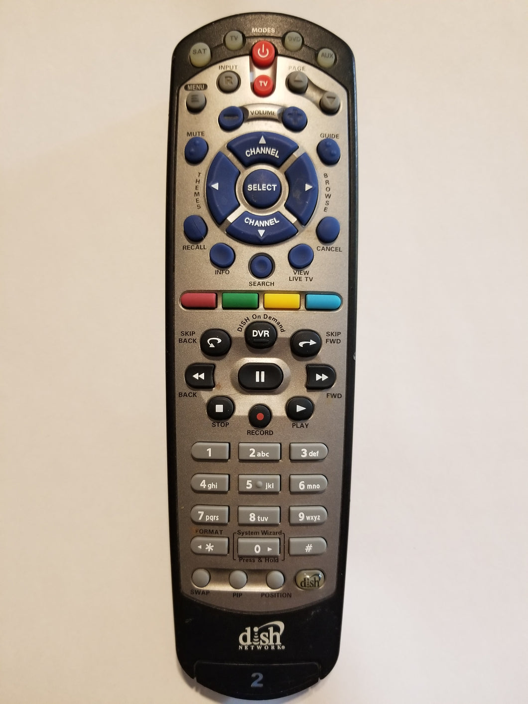 158925 Dish Network Satellite TV Remote Control 21.0 IR/UHF pro