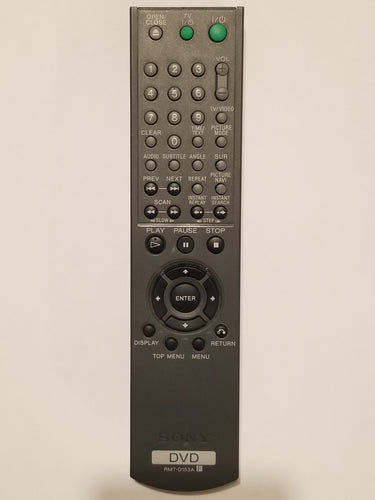 RMT-D153A Remote Control for Sony DVD Player frontal view