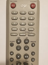 00038A Samsung DVD player Remote Control top third frontal view