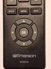 NH305UD Emerson TV Remote Control lower frontal view