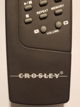 Crosley Audio System CD Tape Radio Tuner Remote Control lower front view