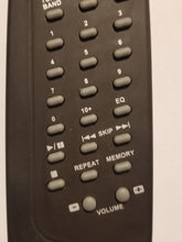 Crosley Audio System CD Tape Radio Tuner Remote Control middle front view