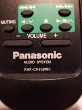 Panasonic RAK-CH939WK Remote Control for Audio System Receiver model number