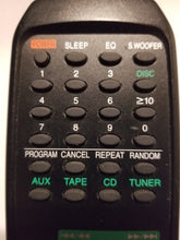 Panasonic RAK-CH939WK Remote Control for Audio System Receiver upper buttons