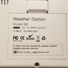 H2 Hodik Weather Station Replacement base unit w/screen
