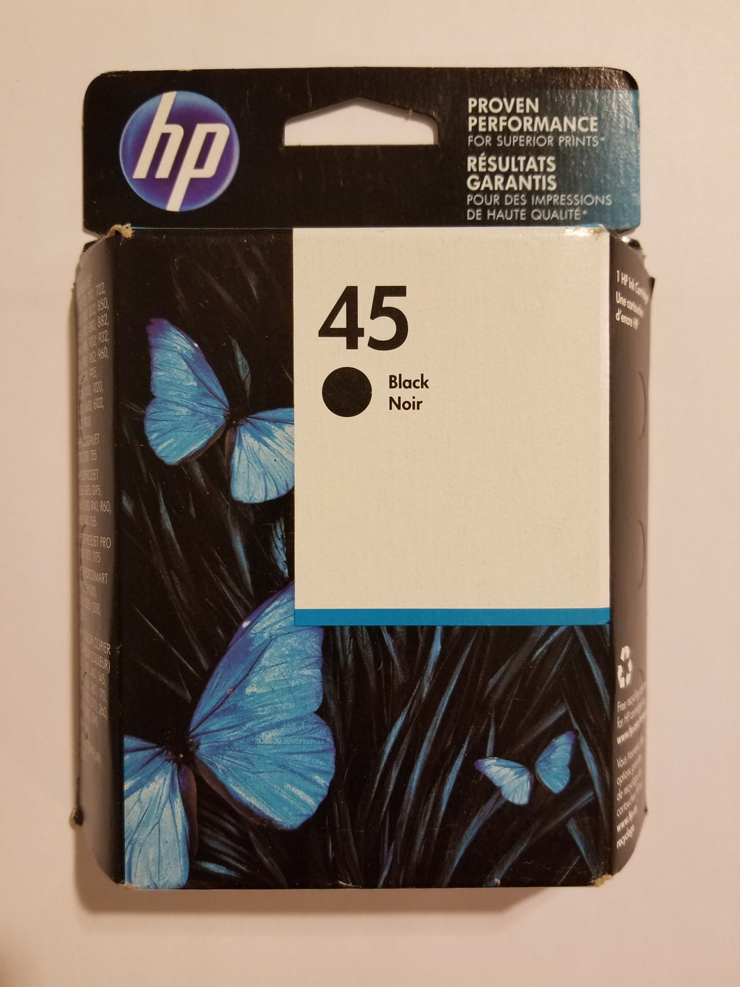 HP 45 Black Ink printer cartridge 51645A for HP Deskjet, Officejet, Photosmart