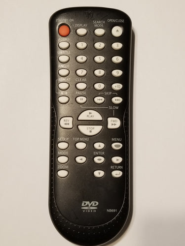 NB691 DVD Player Remote Control frontal view