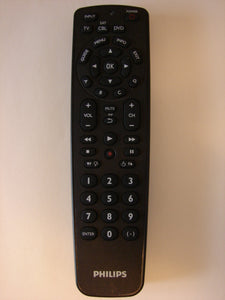 front of Philips TV DVD Remote Control 
