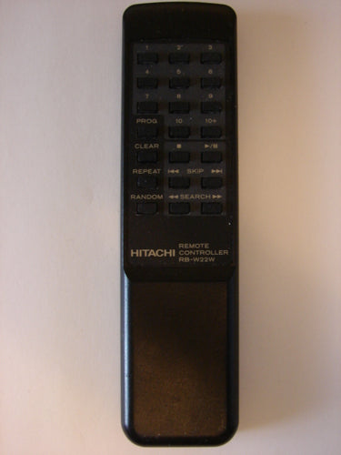 front image Hitachi RB-W22W Remote Control for CD Player