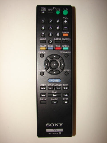 RMT-B107A Sony Bluray Disk Player Remote Control BD front