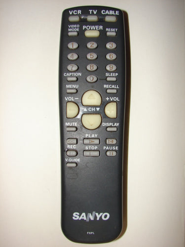 Sanyo Remote Control FXPL unit from the top