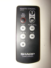 Sharp Camcorder Remote Control G0015TA front image