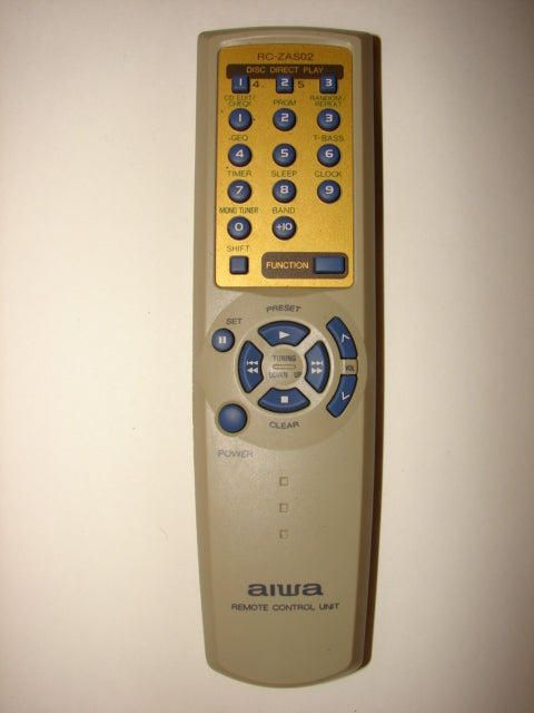 RC-ZAS02 AIWA CD Player Remote Control For NSX–AJ24 NSX–BL24 NSX