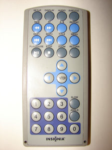 top of 7F01B Insignia DVD Player Remote Control 