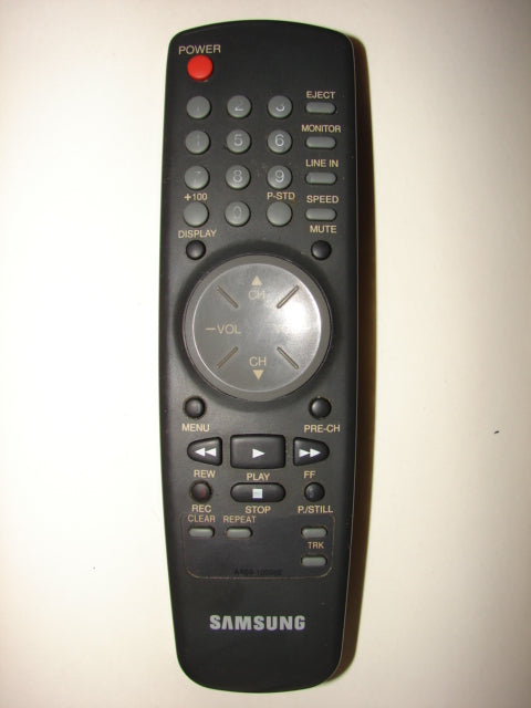 vcr image from top of Samsung Remote Control AA59-10026E