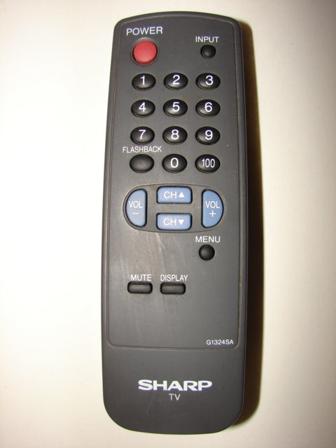 top view image of the SHARP TV Remote Control G1324SA
