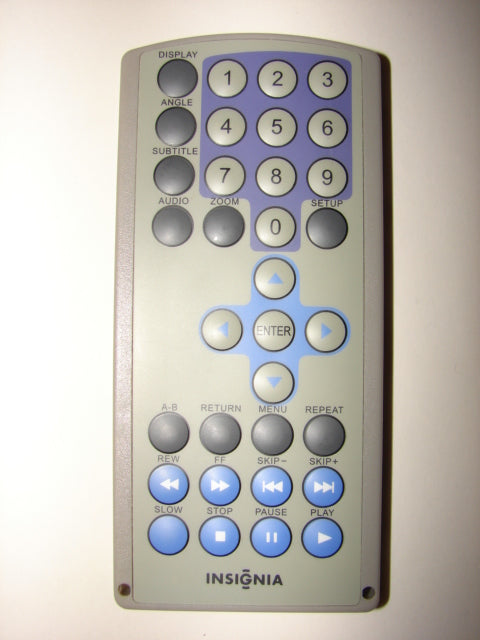 front of Insignia DVD Player Remote Control