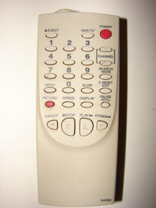 front of NA362 VCR TV Remote Control