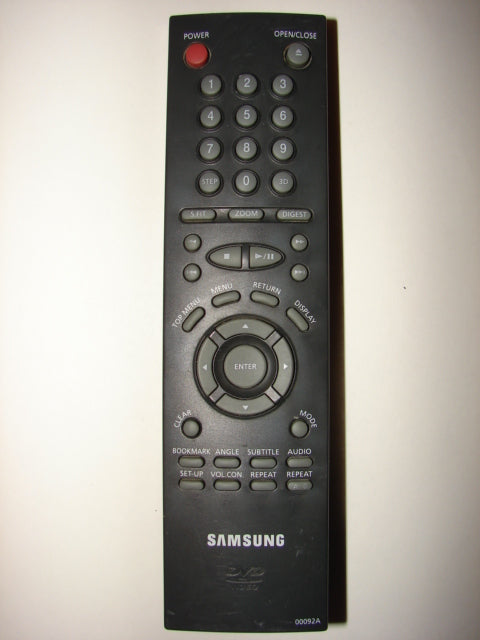 Samsung DVD player Remote Control 00092A top photo