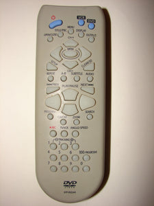 frontal view of 97P1R2ZJA5 DVD Player VCR Remote Control