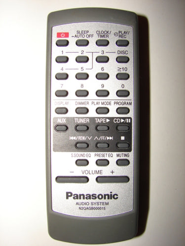 obverse of N2QAGB000015 Panasonic CD Player Stereo System Audio Radio Remote Control