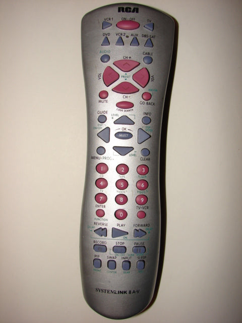 RCA Systemlink 8 A-V TV Remote Control RC800-C 1151 front image shot