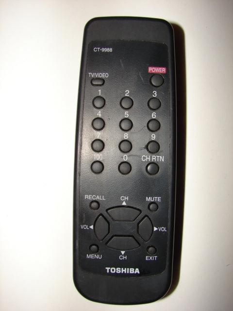 front picture of the Toshiba TV Remote Control CT-9988 