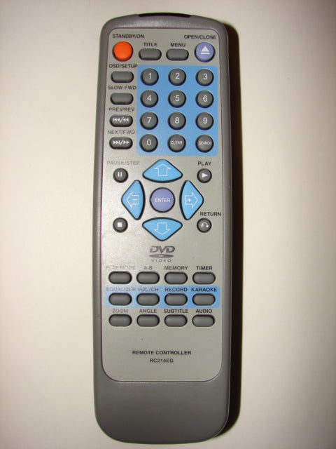 RC214EG DVD Player Remote Control top photo 1