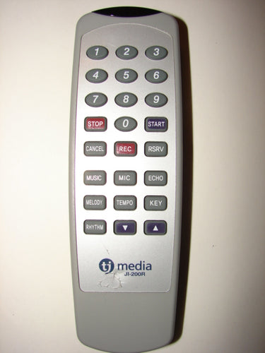 TJ Media JI-200R Karaoke Player Music Machine Remote Control front photo