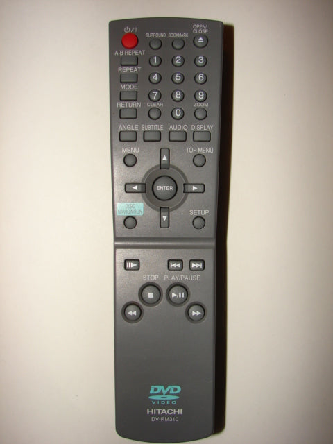 Hitachi DV-RM310 DVD Player Remote Control front image