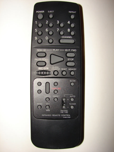 front of 0766072060 VCR Infrared Remote Control