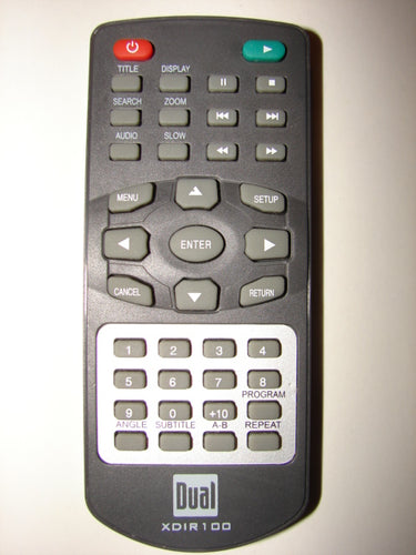 Dual XDIR100 DVD player Remote Control
