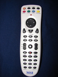 MSI Micro-Star International Remote Control tv radio music photo video dvd player frontal image