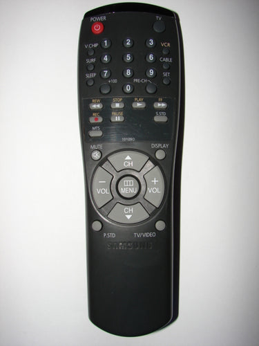 Samsung TV VCR Remote Control 10109D S99.1.2.3.4.5.6.7.8.9.A.B.C front view