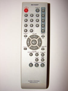 Sharp RRMCGA029SJSA Audio System Remote Control front