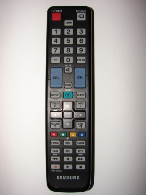 AA59-00463A Samsung Flatscreen TV Remote Control KIE-110304 frontal view