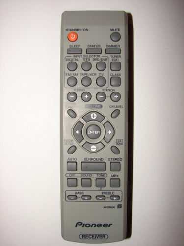 AXD7406 Pioneer Receiver Remote Control 41216A frontal view