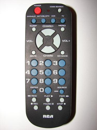 RCR804BFDR RCA TV VCR DVD Satellite Cable Remote Control R202815 5416EW top view
