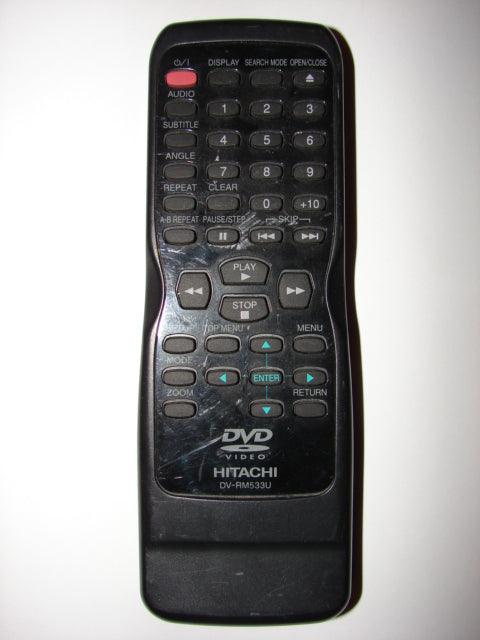 DV-RM533U Hitachi DVD Player Video Remote Control N9278UD front view photo