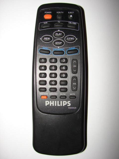 N9250UD Philips VCR Remote Control top photo