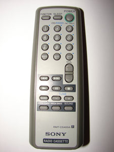 RMT-CS400A SONY Radio Casette Remote Control top photograph