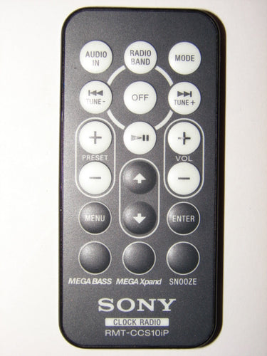 RMT-CCS10iP Sony Clock Radio Remote Control top side