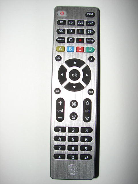 33709 CL3 1623 7252 GE flatscreen TV DVD Remote Control WD-1345B-P13028 obverse view