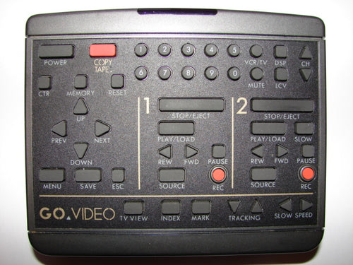 GV3070X Go Video Remote Control for 4 head dual deck VCR